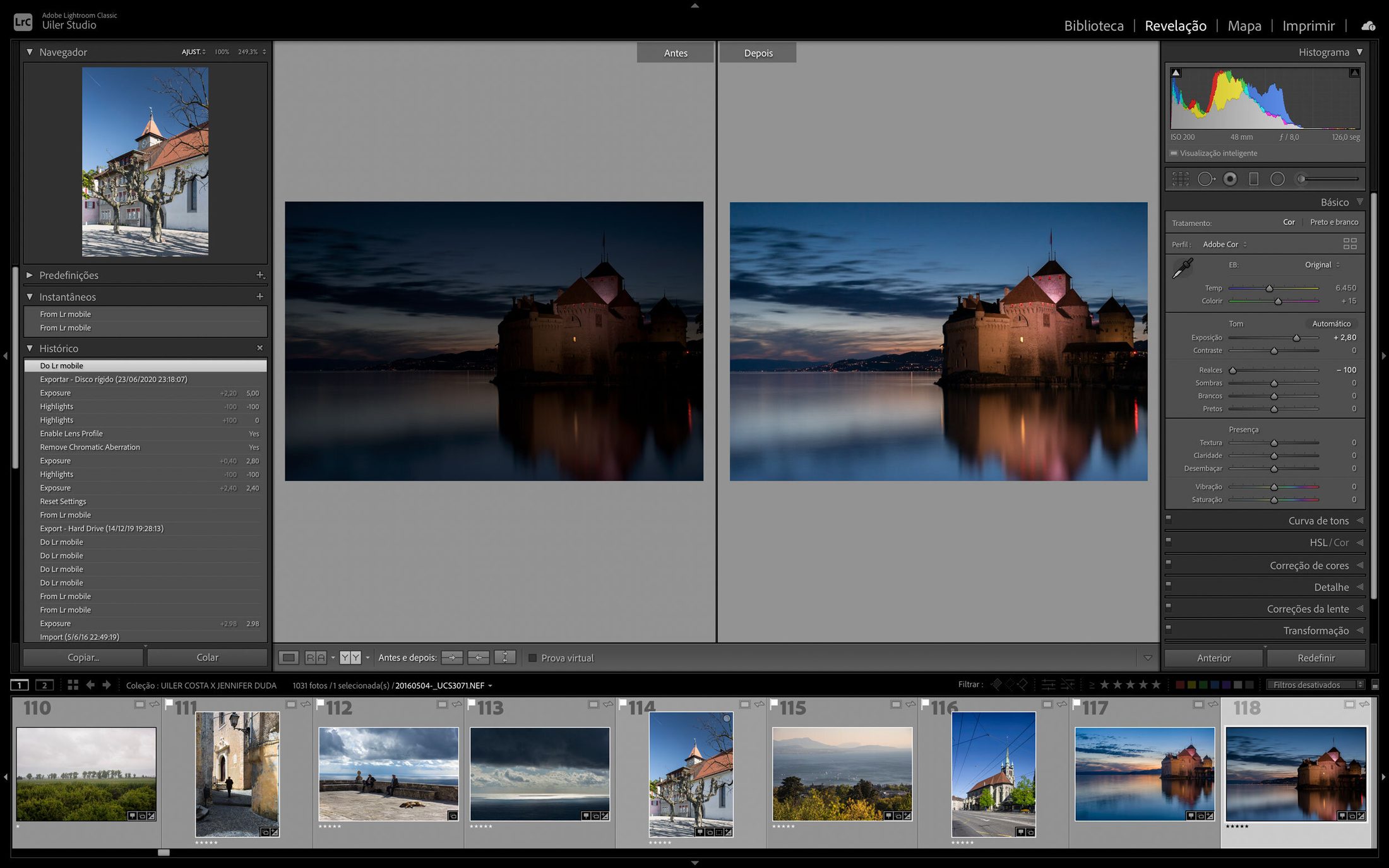 Gestão de acervo, edição e revelação com Adobe Lightroom